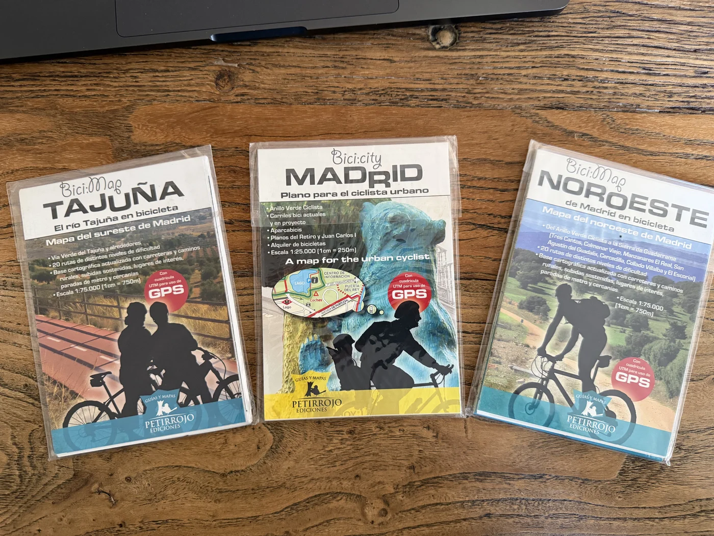 Guías de Madrid en Bicicleta de Petirrojo Ediciones